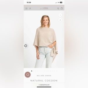 We are Amma Cocoon nursing cover in natural